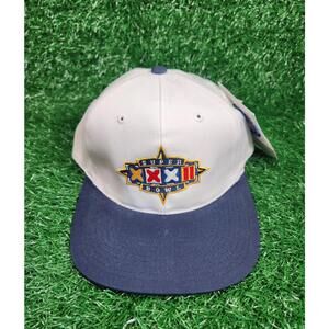 NWT NFL Super Bowl XXXII Logo Athletic 2-Tone Vintage Snapback Cap Hat